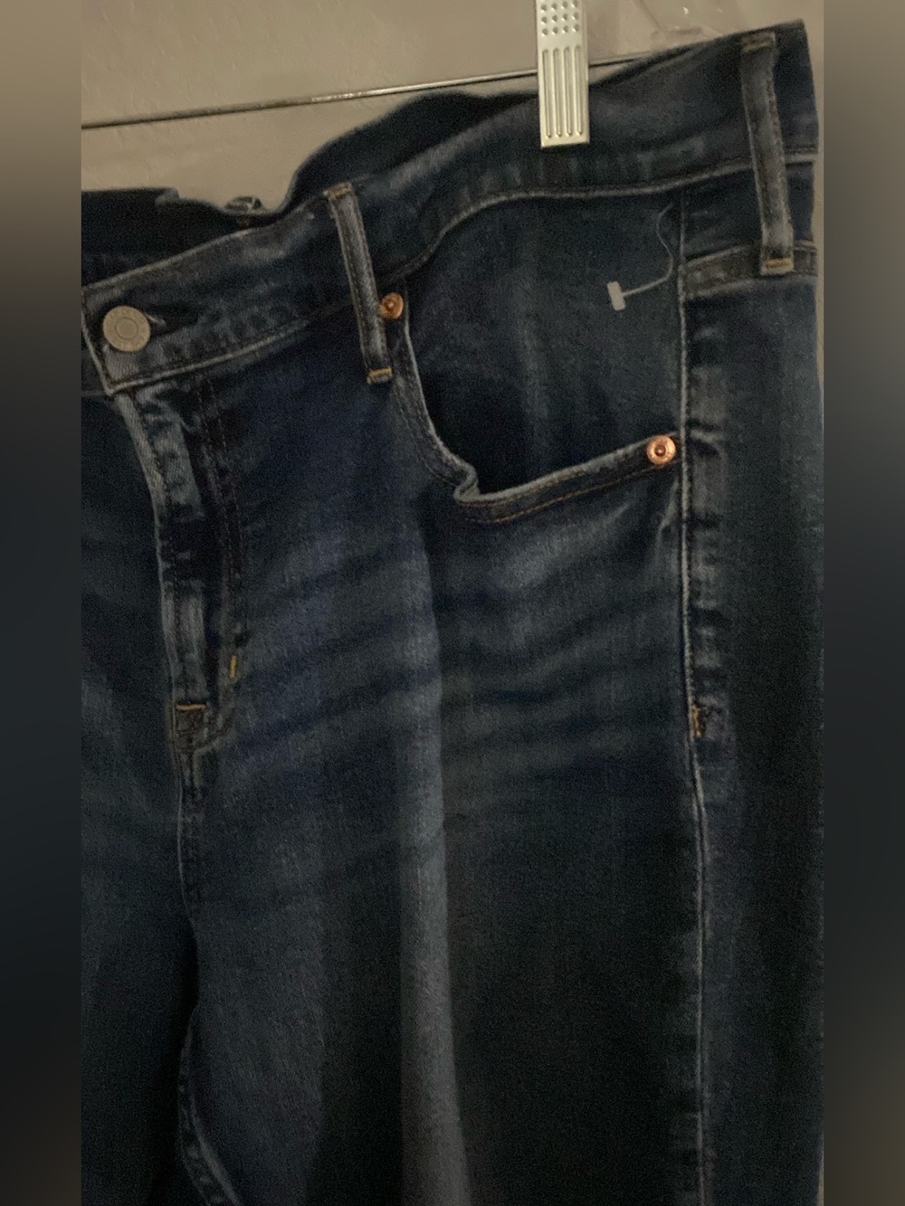 GAP Vintage Slim Mid Rise Women's Jeans Size 18 / 34 Dark Blue Denim NWOT! - Picture 5 of 9